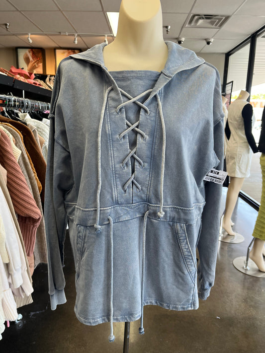 SWEATSHIRT HOODIE by BKE In BLUE, Size: S