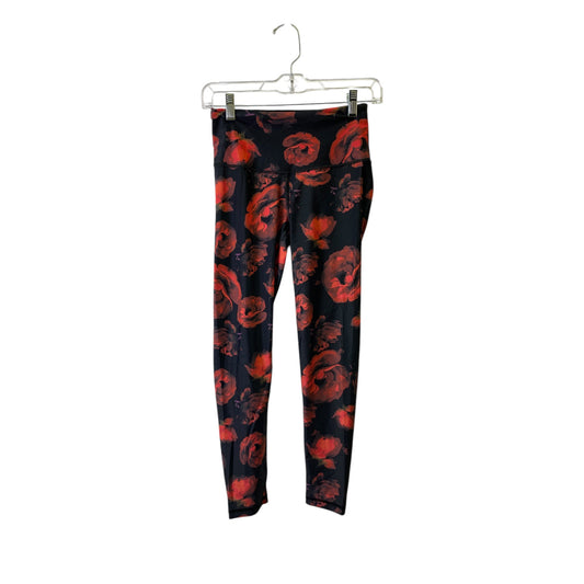 Athletic Leggings By Victorias Secret In Black & Red, Size:S