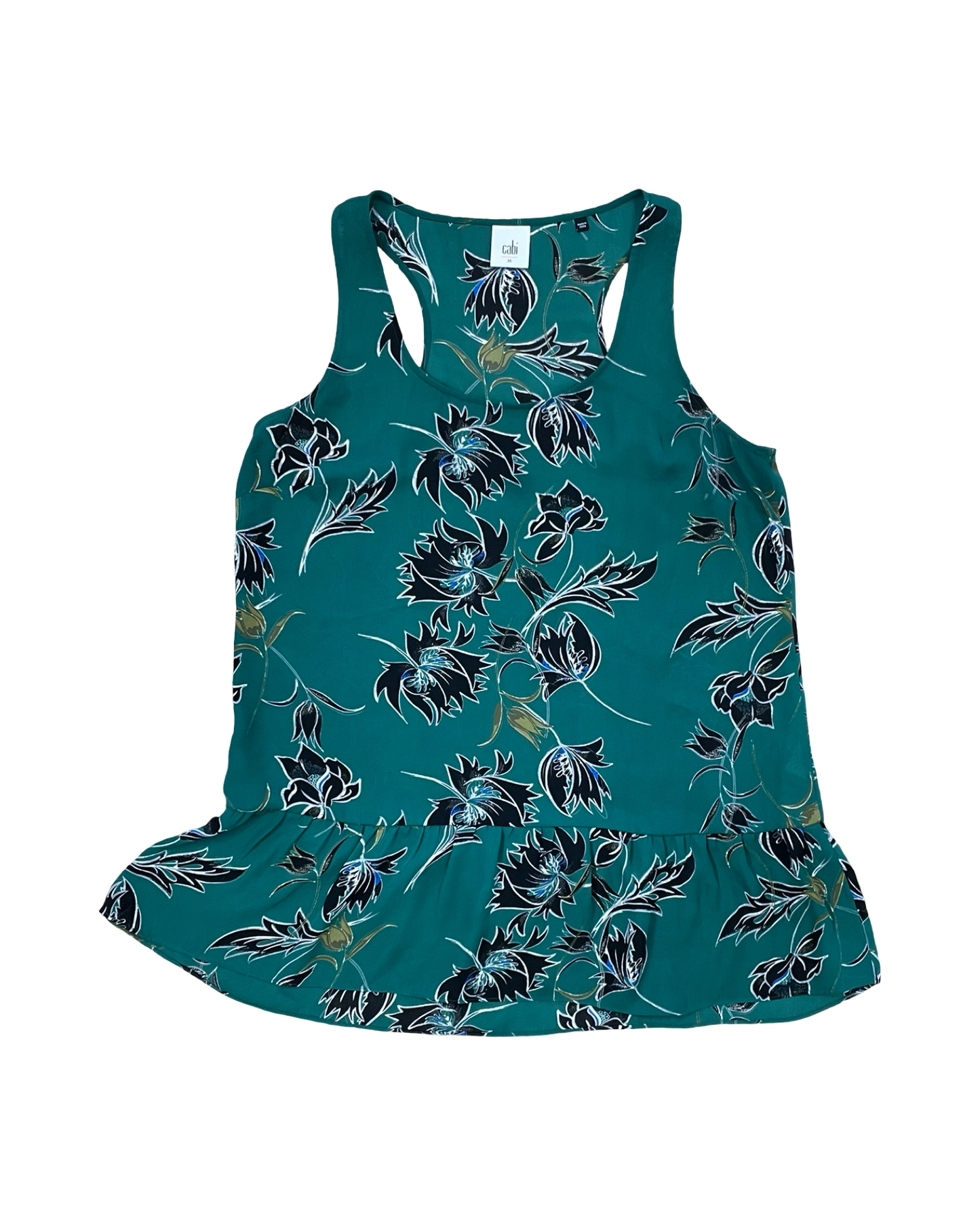 Top Sleeveless By Cabi In Green, Size:M