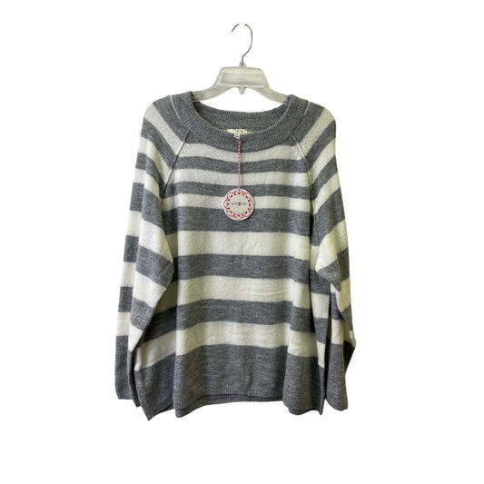 Sweater By Umgee In Grey & White, Size:L