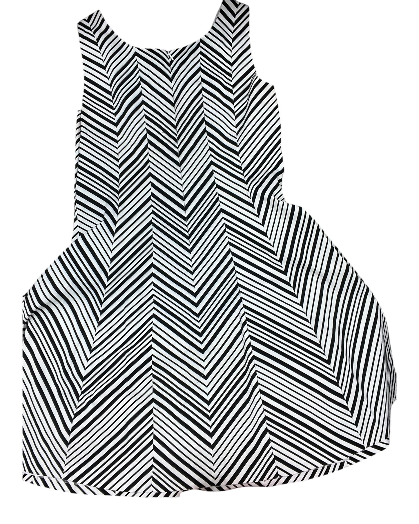 Dress Work By Robbie Bee In Black & White, Size:Xl