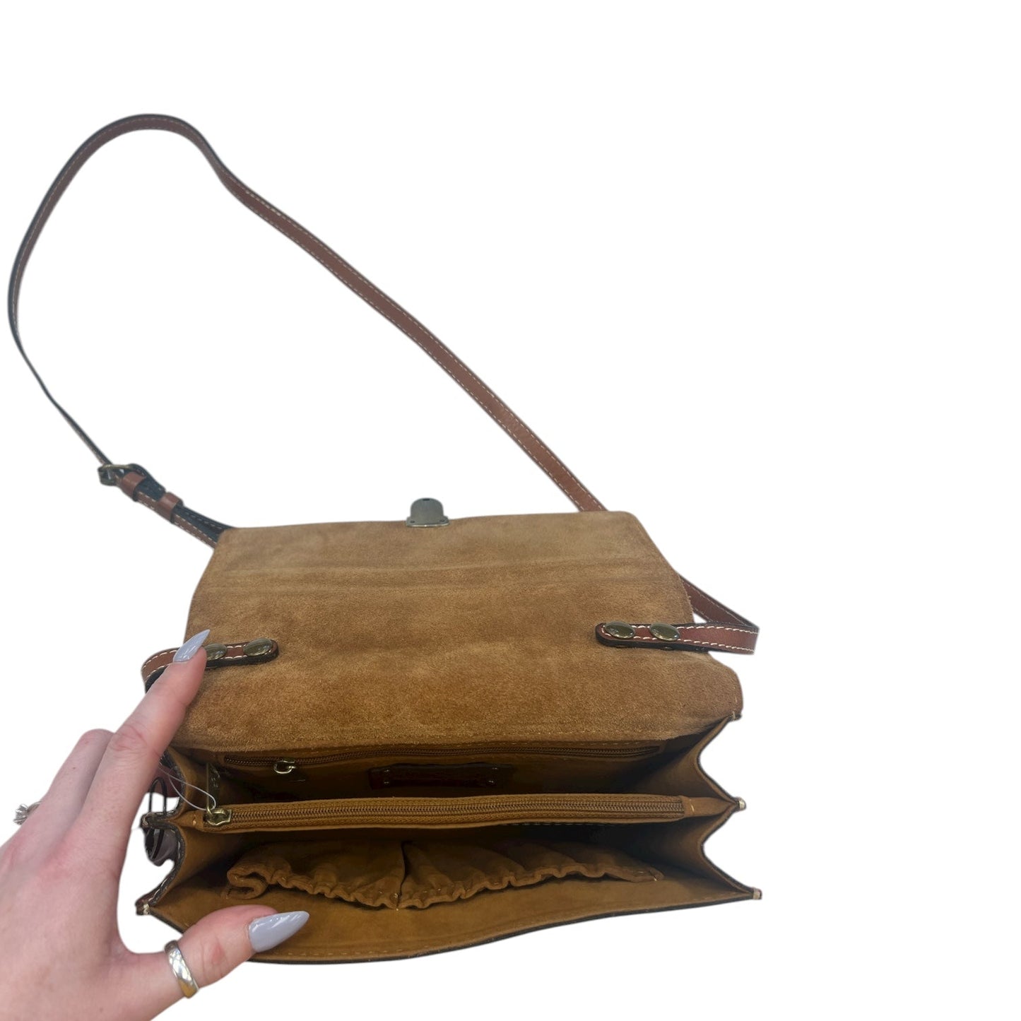 Crossbody Designer By Patricia Nash In Floral Print, Size:Small