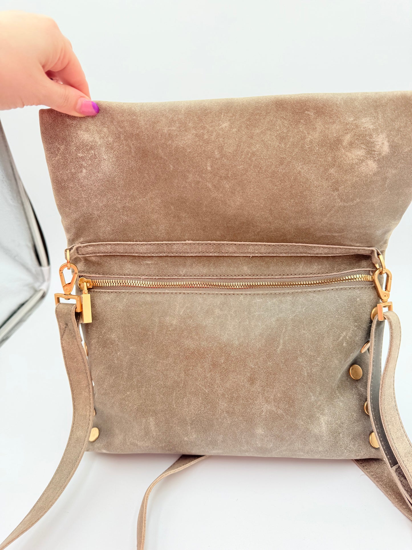 Crossbody Leather By Hammitt, Size: Medium