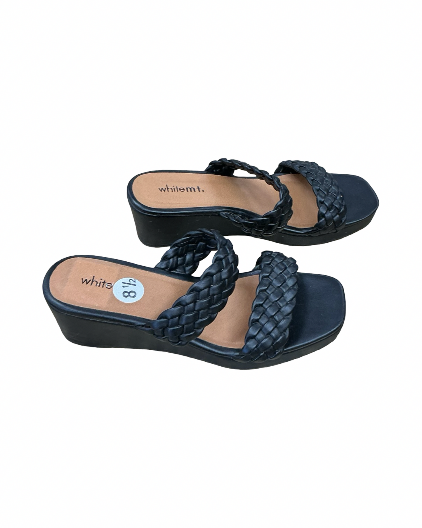 Sandals Heels Block By White Mountain In Black, Size:8.5