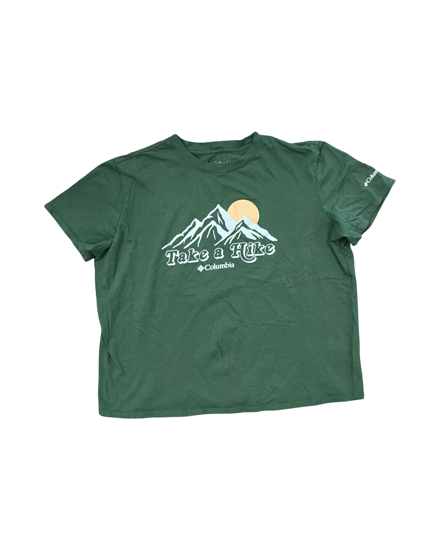 Athletic Top Ss By Columbia In Green, Size:L