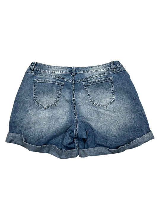 Shorts By Lane Bryant In Blue Denim, Size:Xl