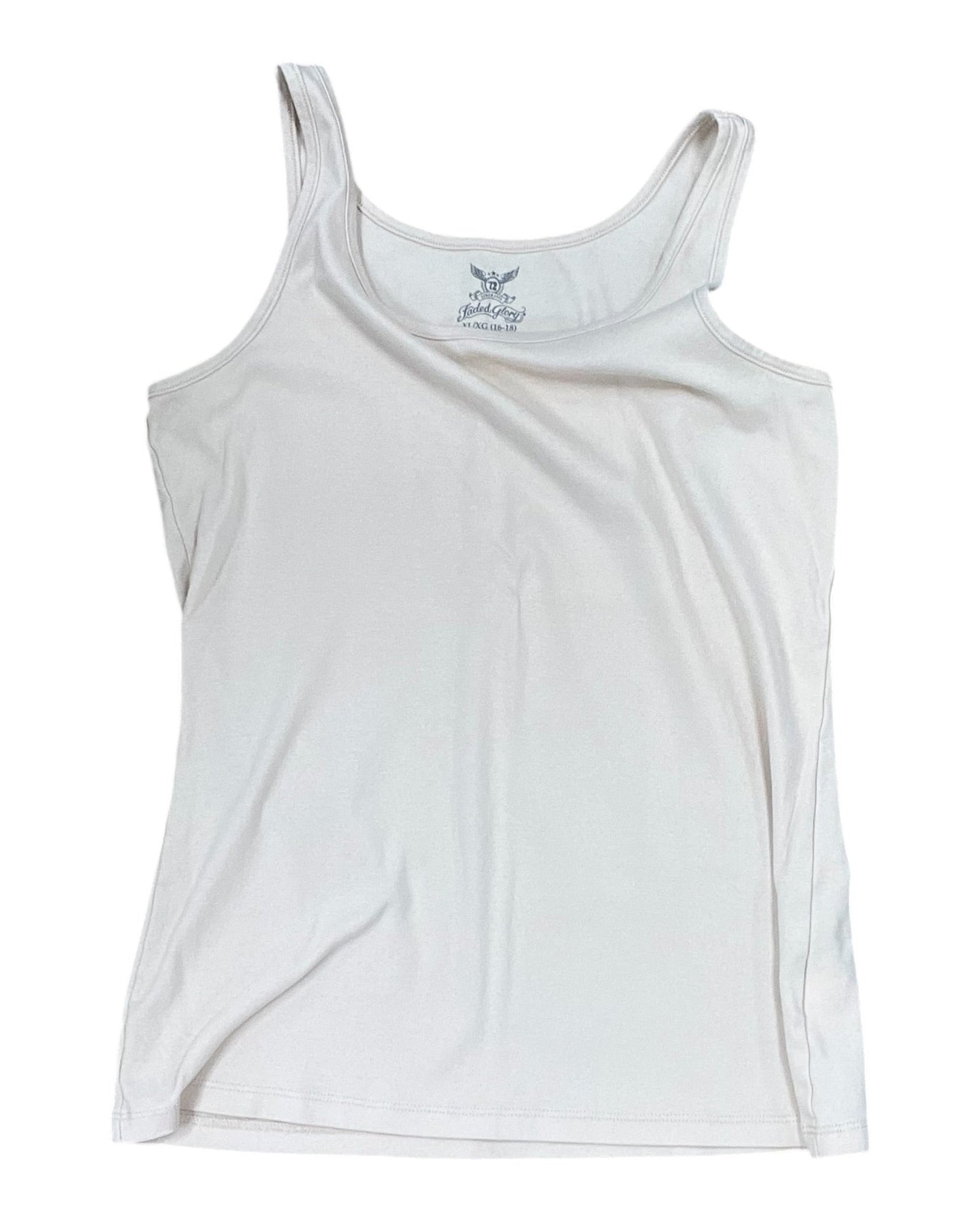 Tank Top By Faded Glory In Cream, Size:Xl