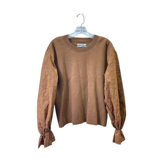 Sweater By Anthropologie In Brown, Size:L