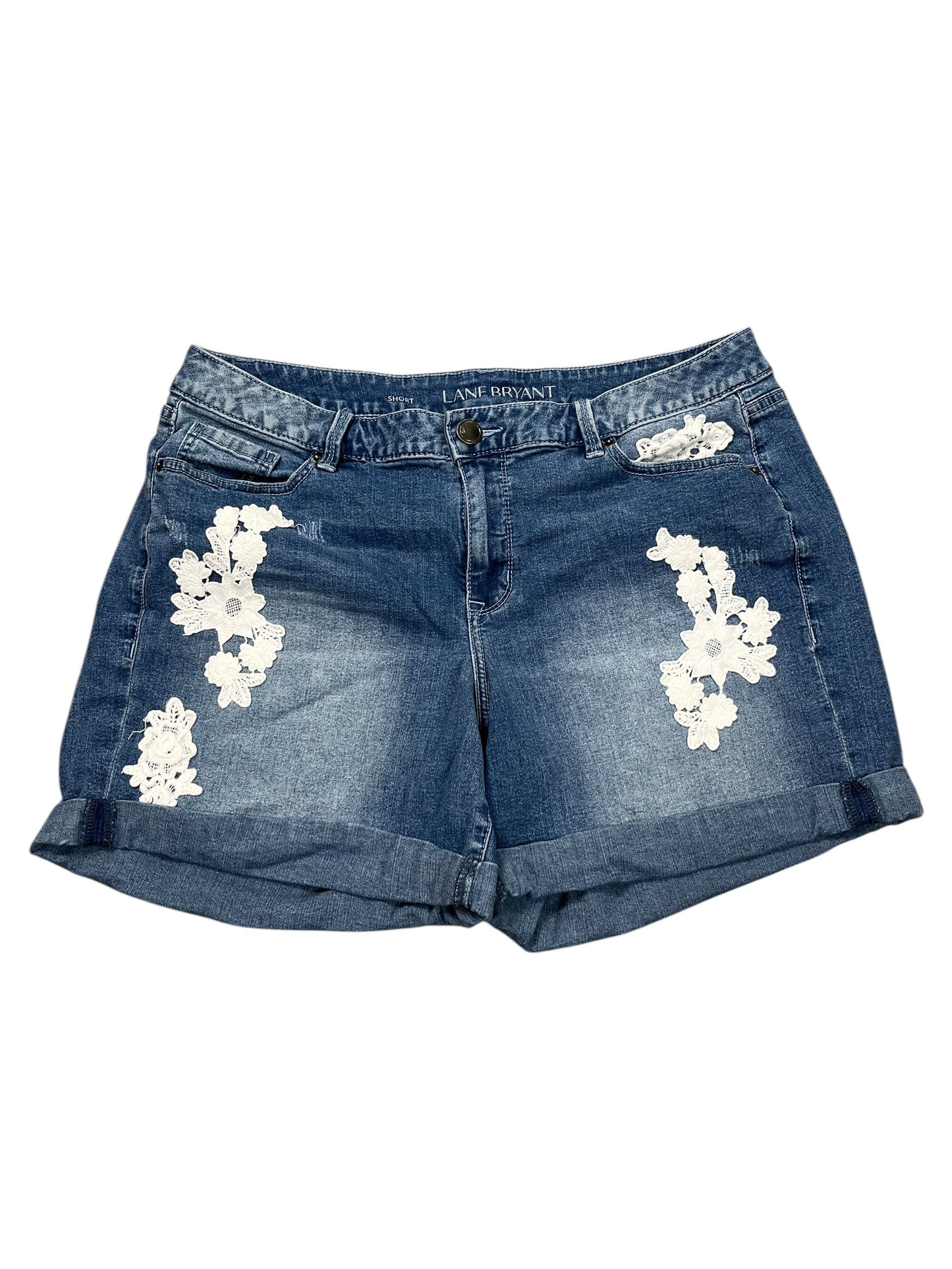 Shorts By Lane Bryant In Blue Denim, Size:Xl