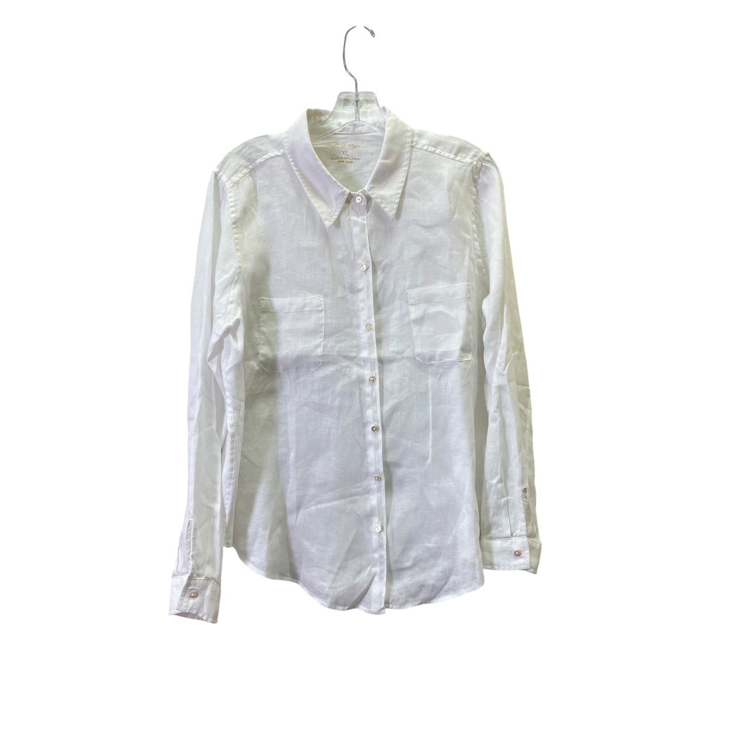 Top Ls Designer By Lilly Pulitzer In White, Size:Xl