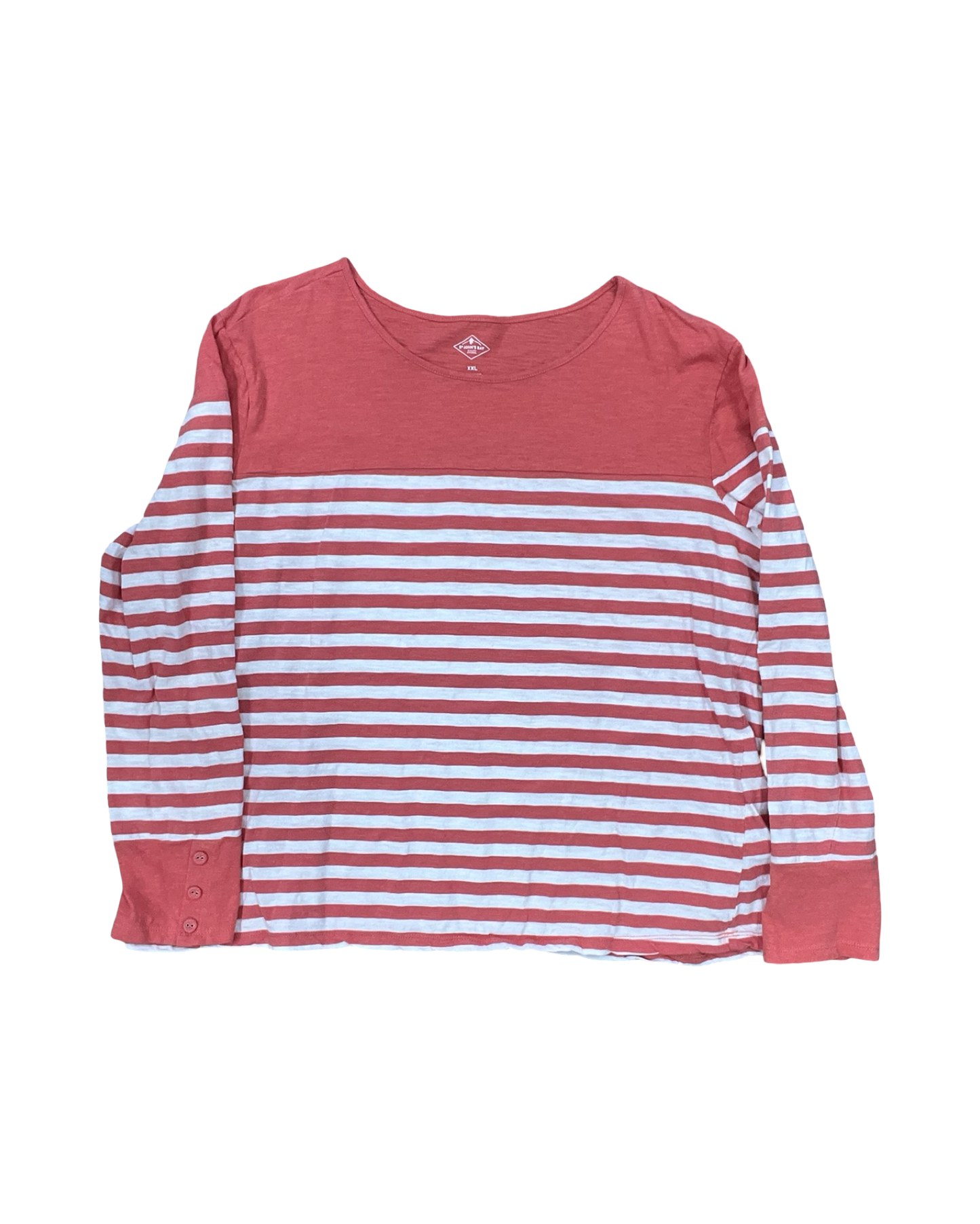 Top Ls By St Johns Bay In Orange & White, Size:1X