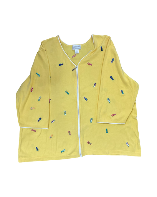Jacket Other By Cj Banks In Yellow, Size:3X