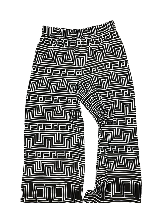 Pants Dress By Black Label In Black & White, Size:2X