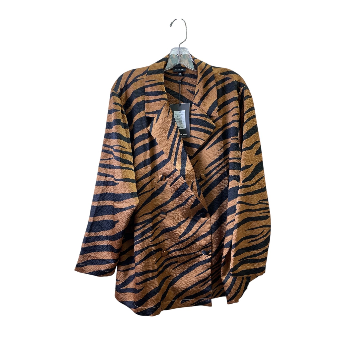 Pants Set 2Pc By Who What Wear In Animal Print, Size:20