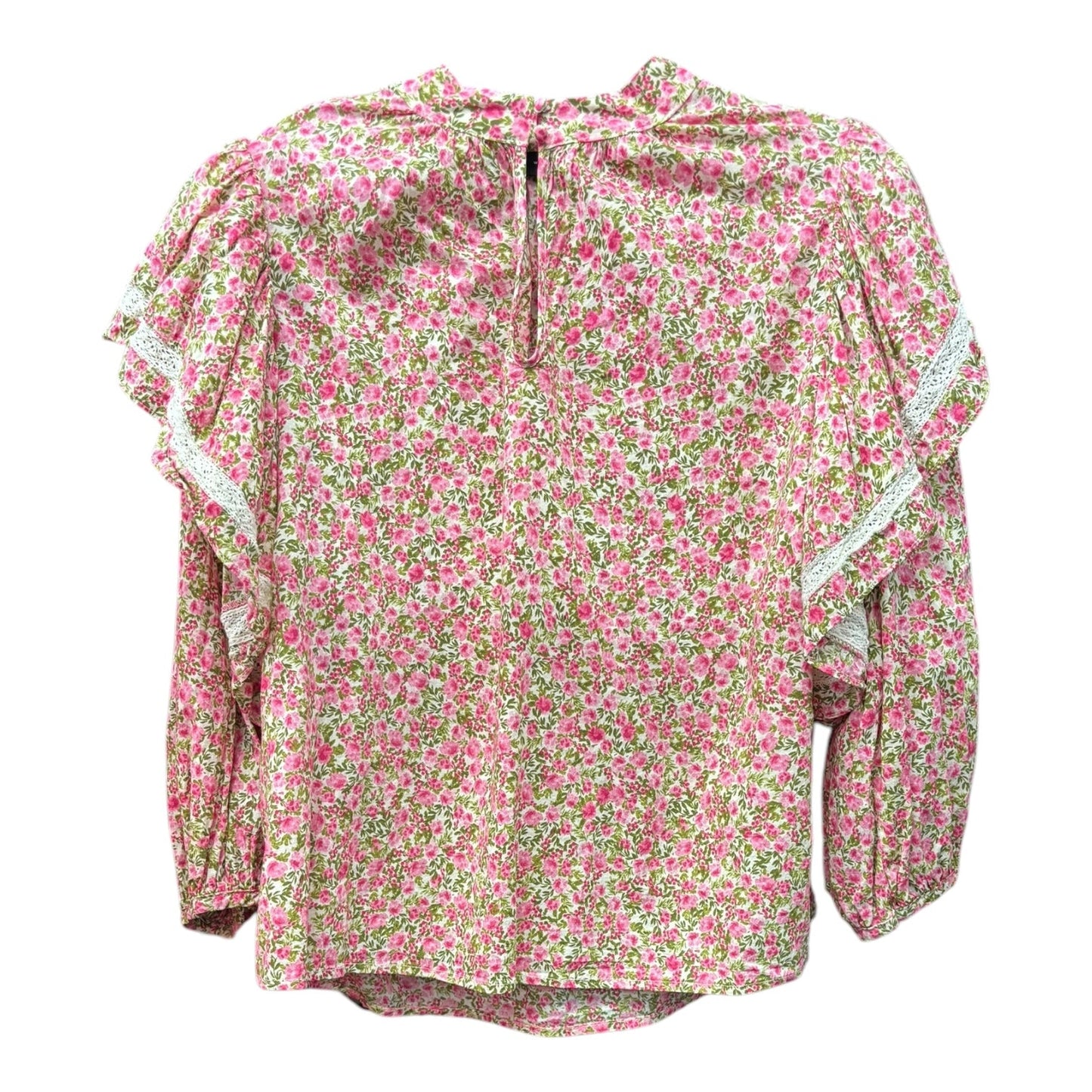 Top Ls By Who What Wear In Cream & Pink, Size:M