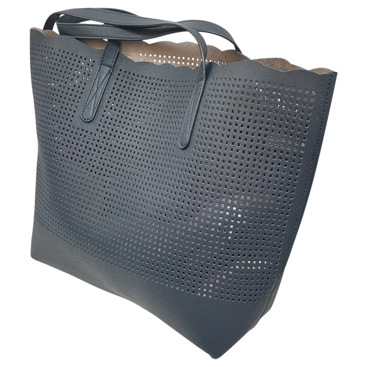 Tote Designer By Neiman Marcus In Blue, Size:Large