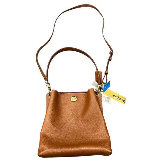 Handbag Designer By Coach In Brown, Size:Large