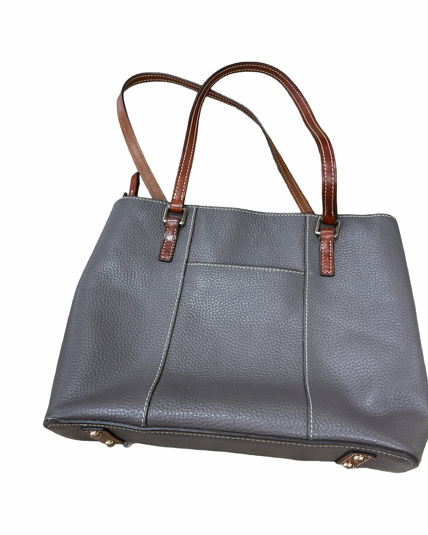 Handbag Designer By Dooney And Bourke In Taupe, Size:Medium