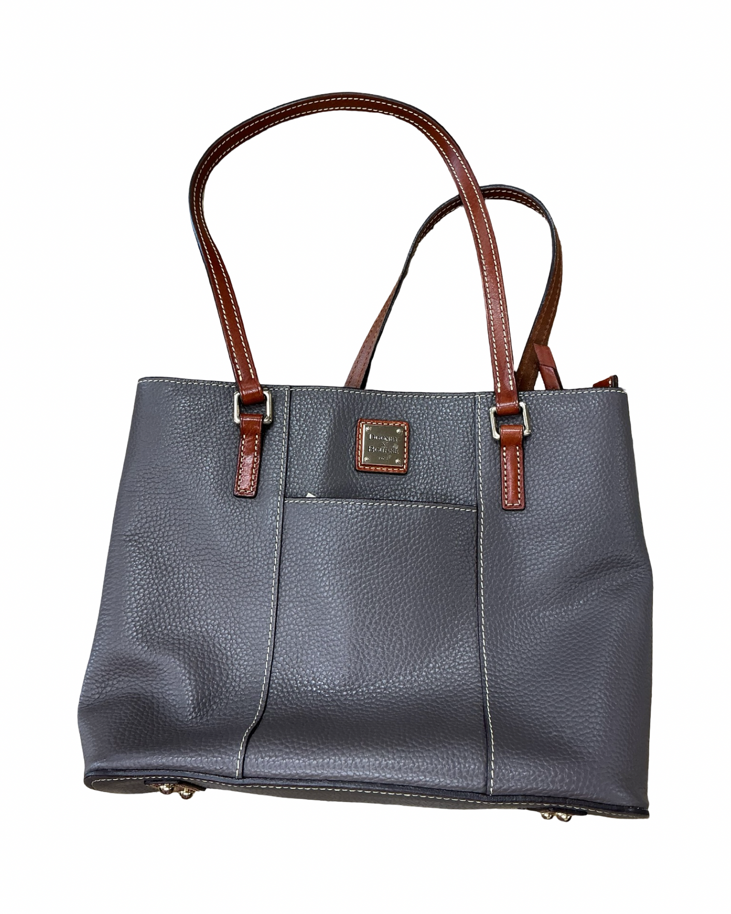 Handbag Designer By Dooney And Bourke In Taupe, Size:Medium