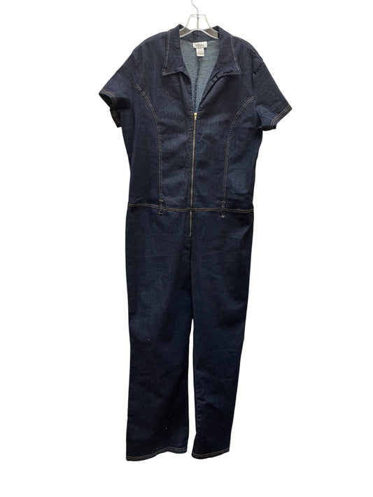 Jumpsuit By Cme In Blue Denim, Size:3X