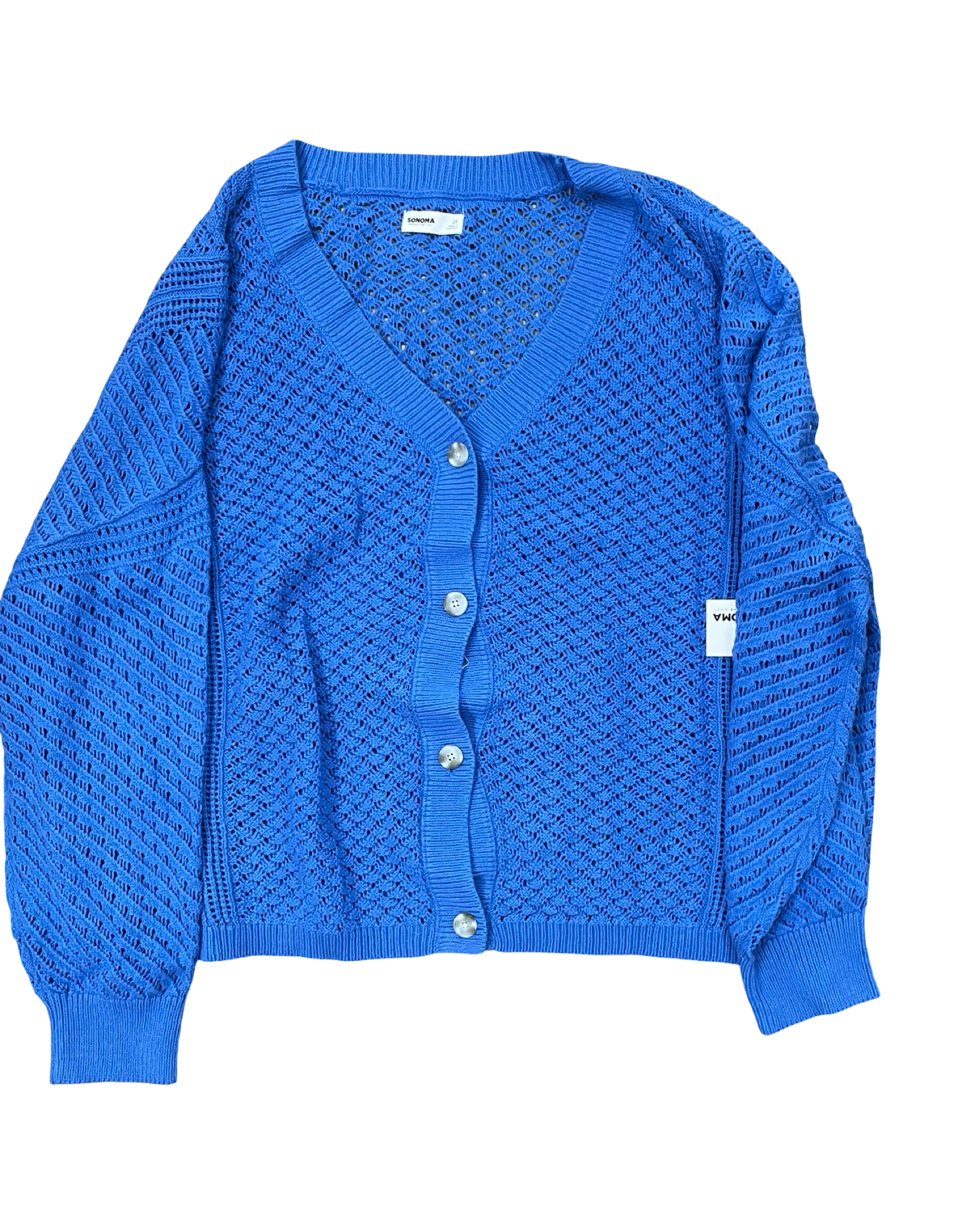 Cardigan By Sonoma In Blue, Size:2X