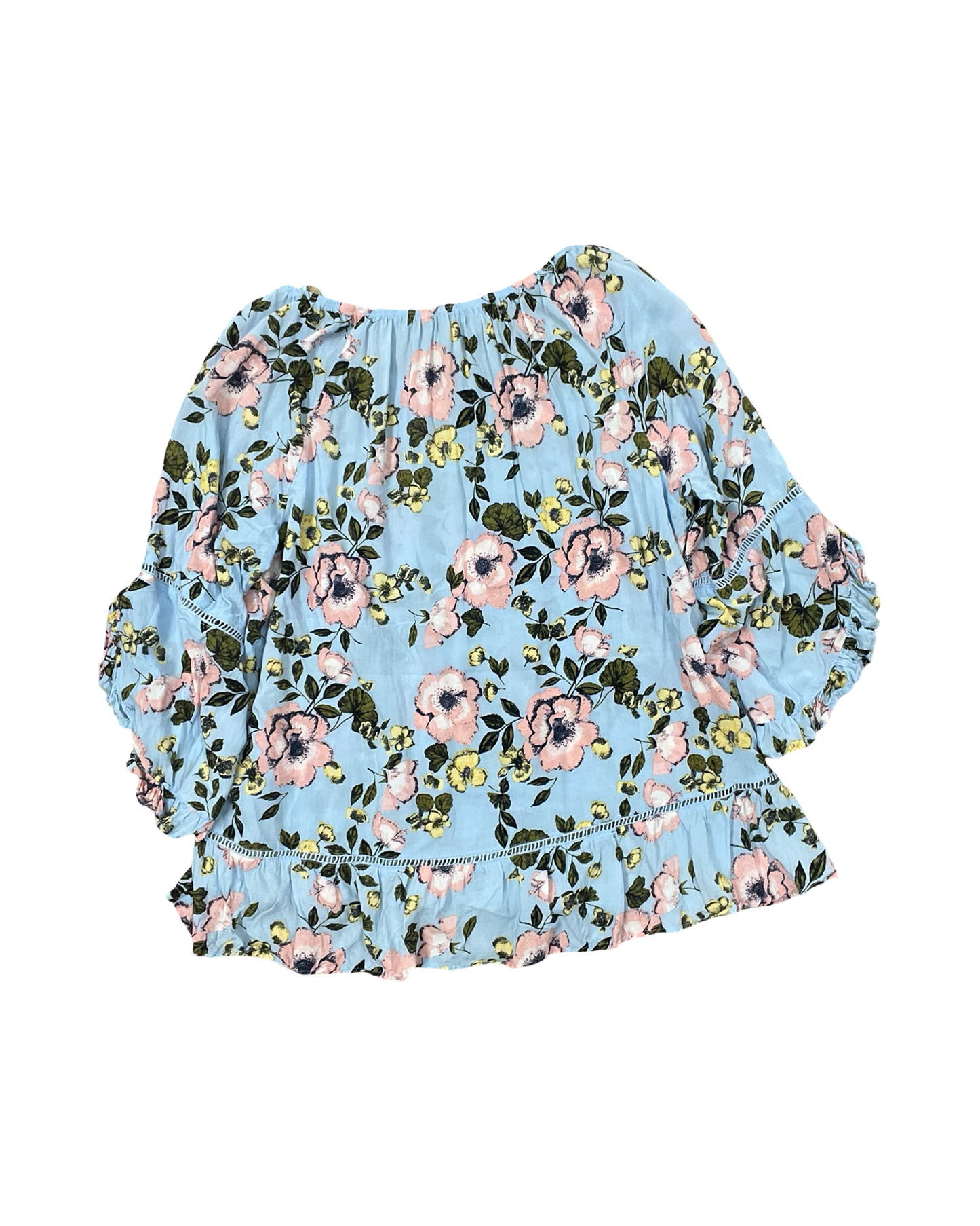 Top 3/4 Sleeve By Fever In Blue, Size:1X