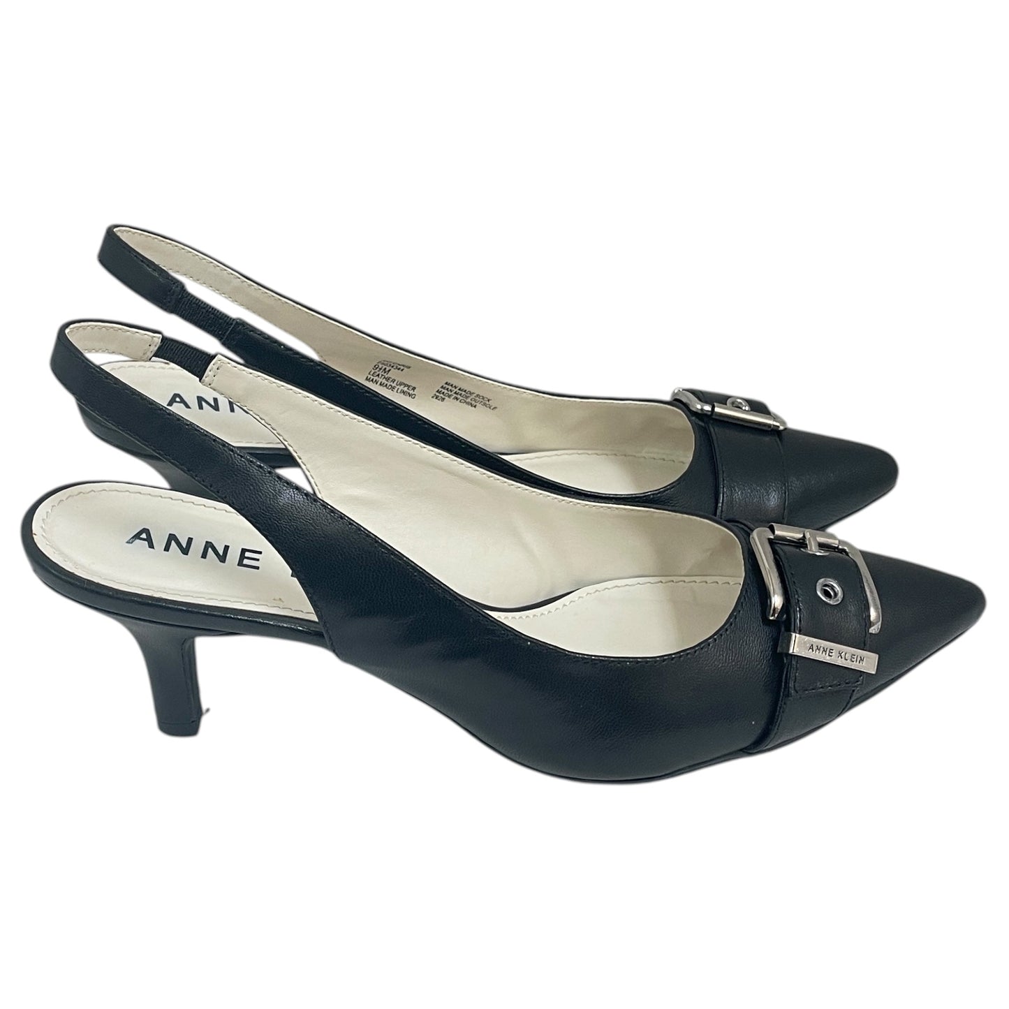 Shoes Heels Kitten By Anne Klein In Black, Size:9.5