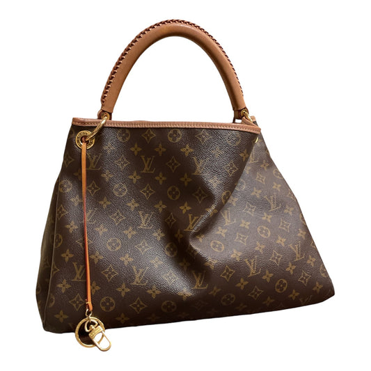 Handbag Luxury Designer By Louis Vuitton In Brown, Size:Large