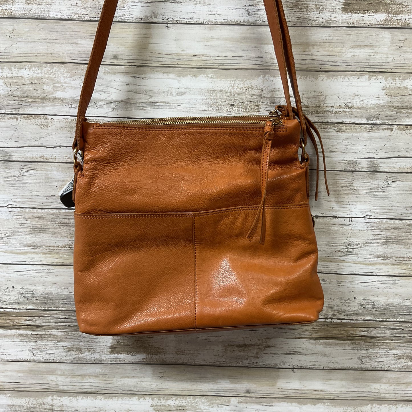 Handbag Leather By Margot In Tan, Size:Large
