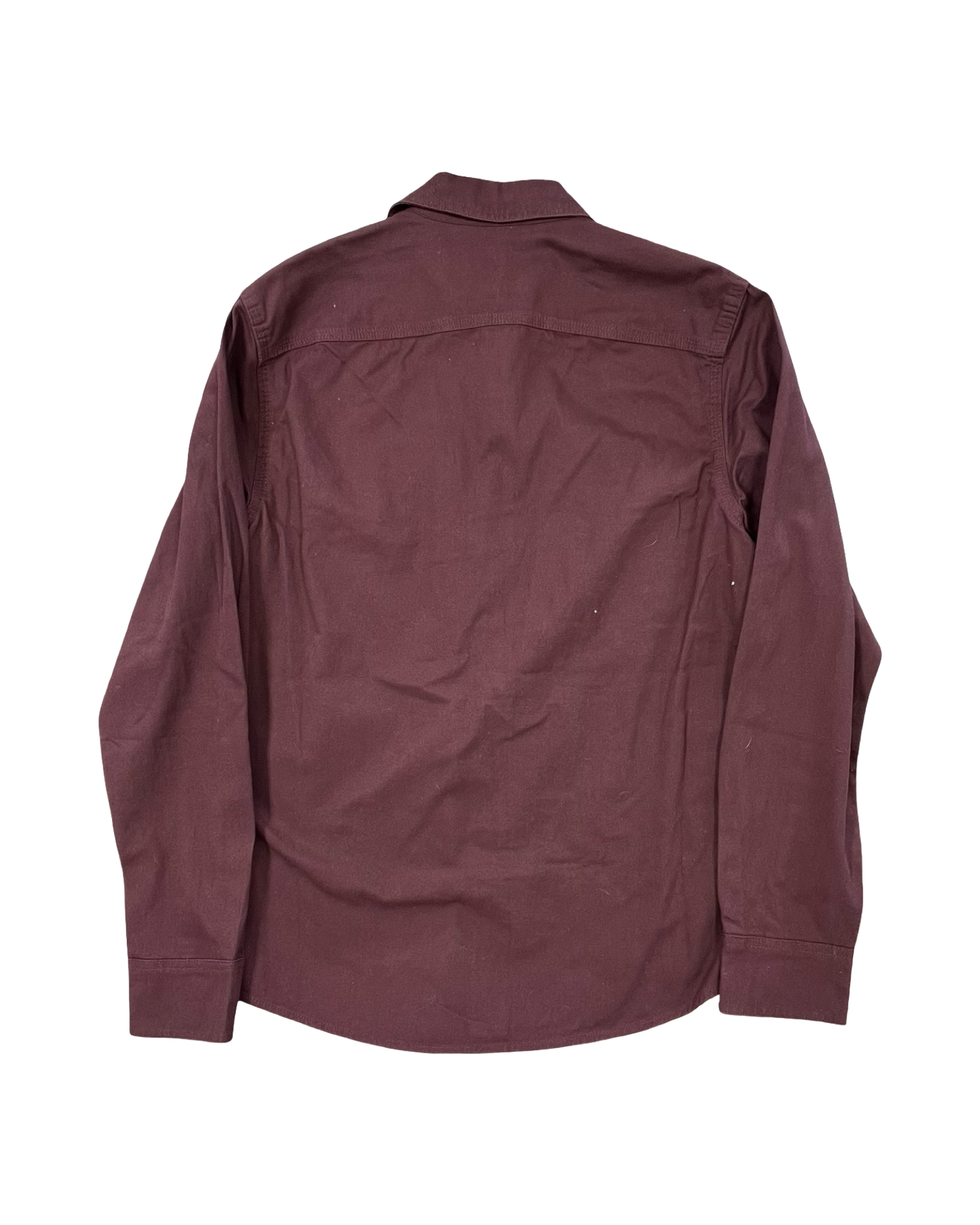 Blouse Ls By Wrangler In Maroon, Size:S