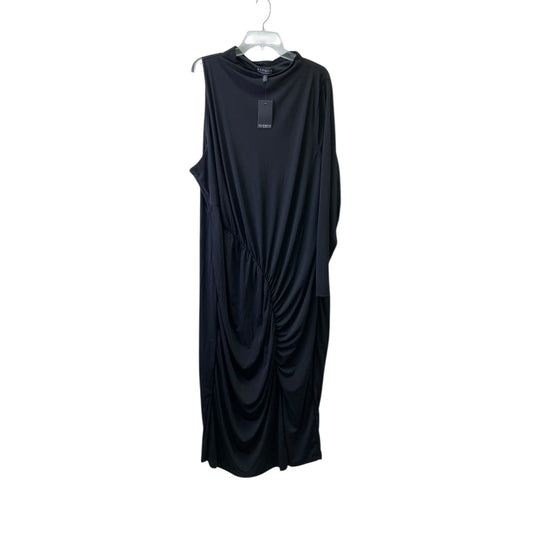 Dress Party Long By Eloquii In Black, Size:26