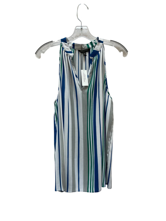 Blouse Sleeveless By Banana Republic In Blue & Green, Size:M
