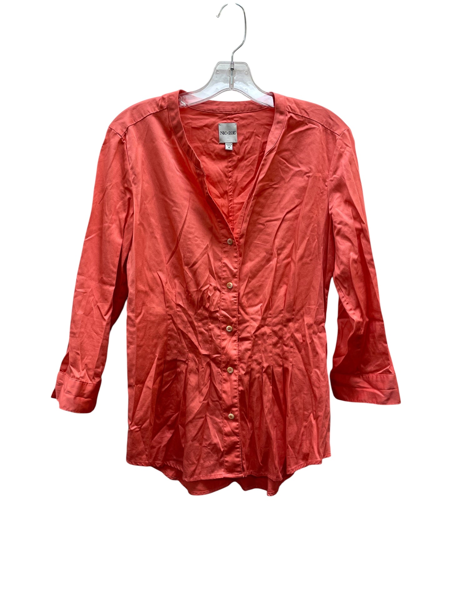 Top Ls By Nic + Zoe In Coral, Size:S