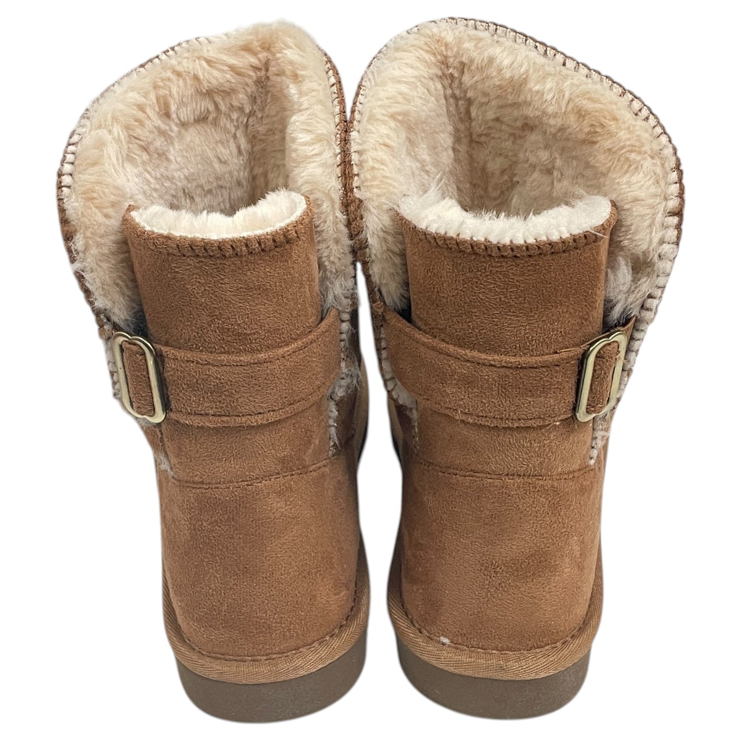 Boots Ankle Flats By Style And Company In Beige, Size:7