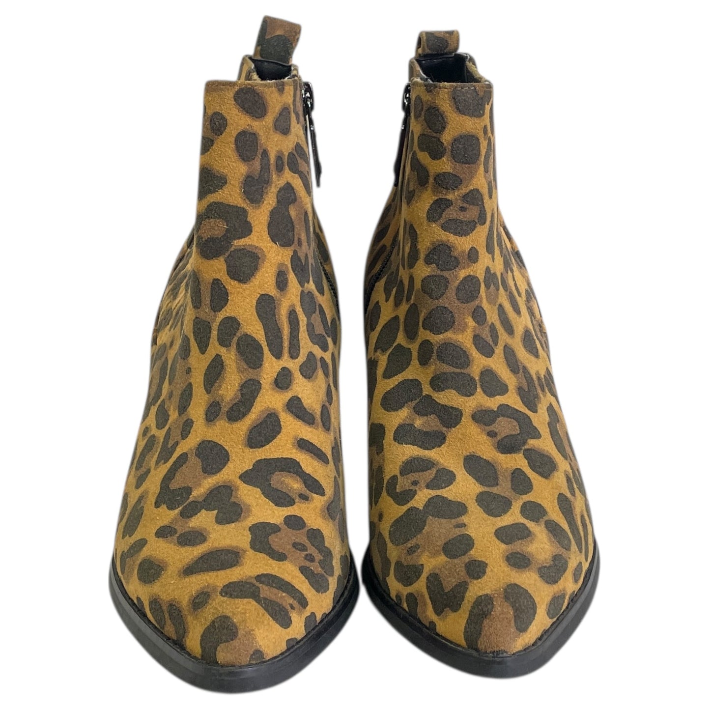 Boots Ankle Heels By Blondo In Animal Print, Size:9.5
