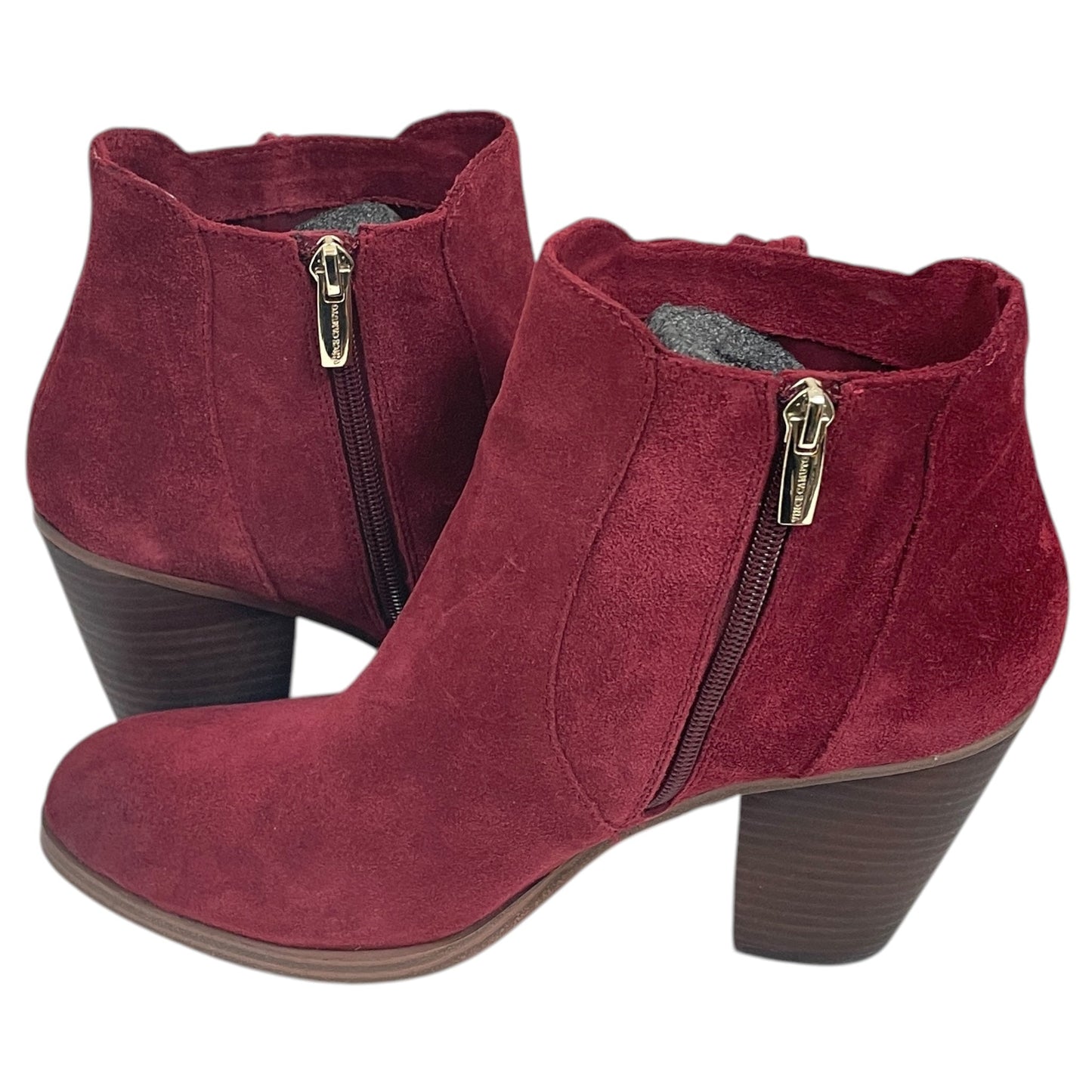 Boots Ankle Heels By Vince Camuto In Red, Size:9.5