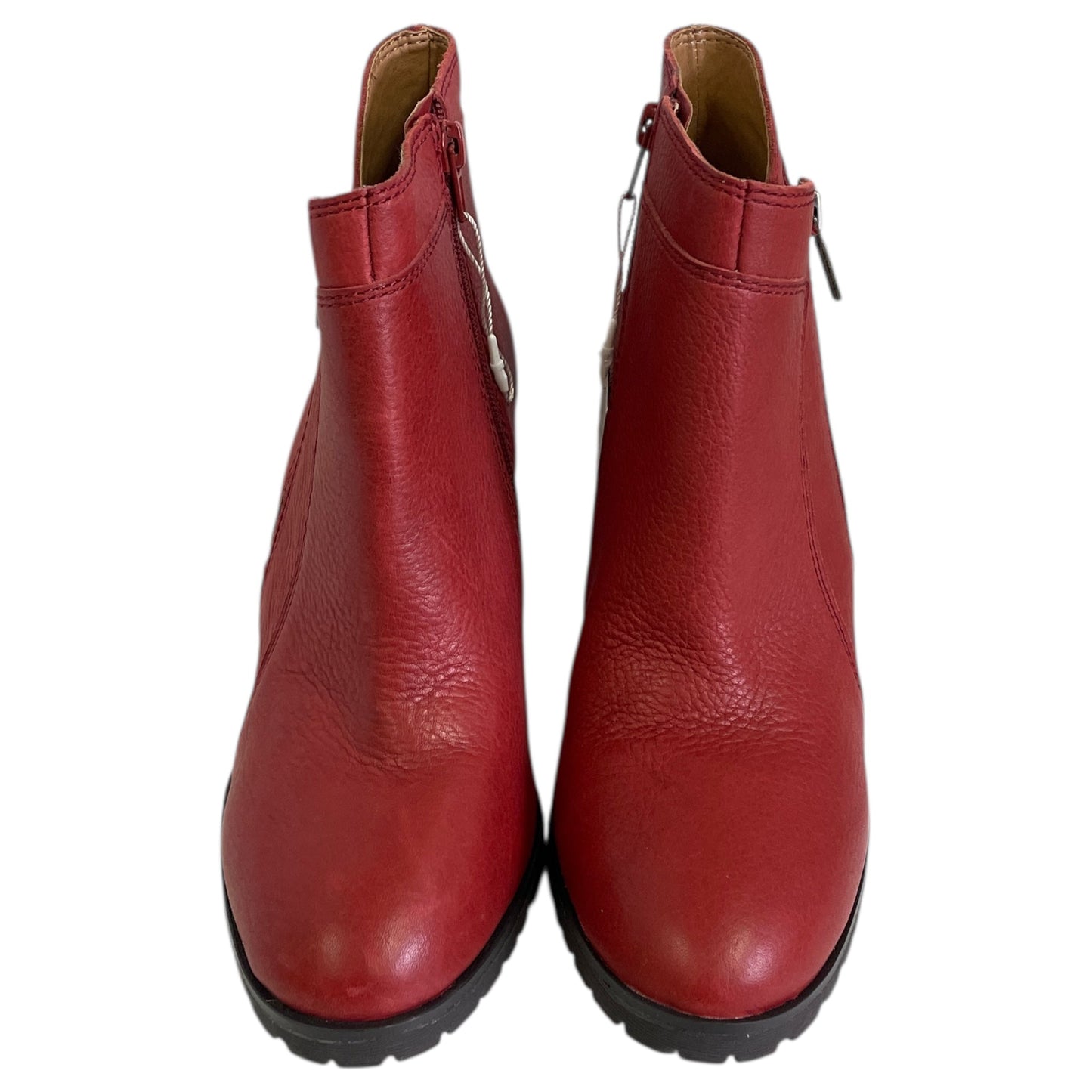 Boots Ankle Heels By Lucky Brand In Red, Size:7.5