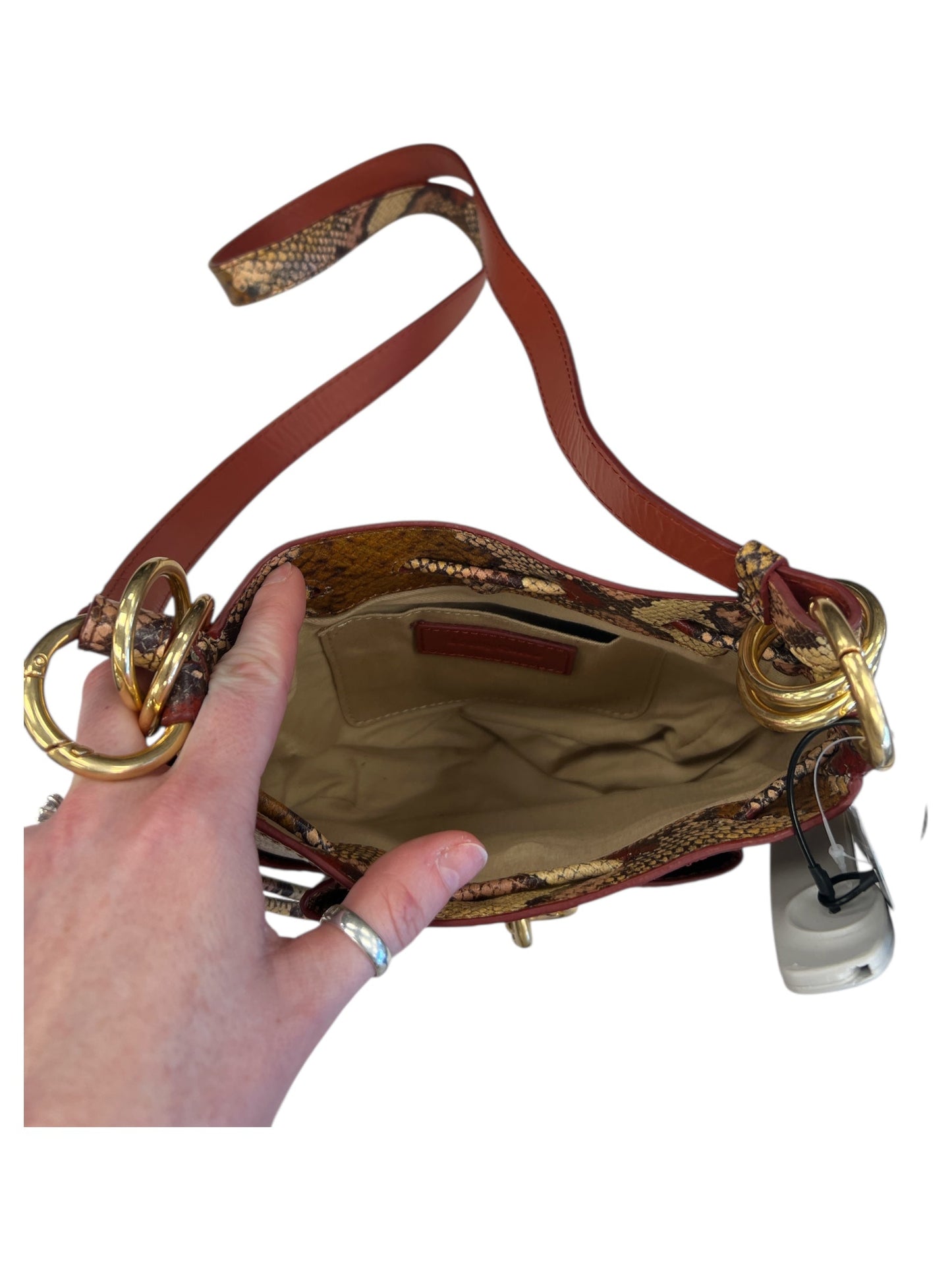 Crossbody Designer By See By Chloe In Snakeskin Print, Size:Small