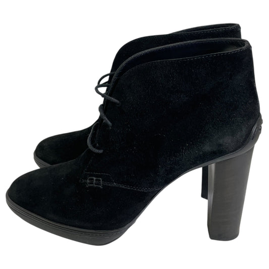 Boots Luxury Designer By Tods In Black, Size:9.5