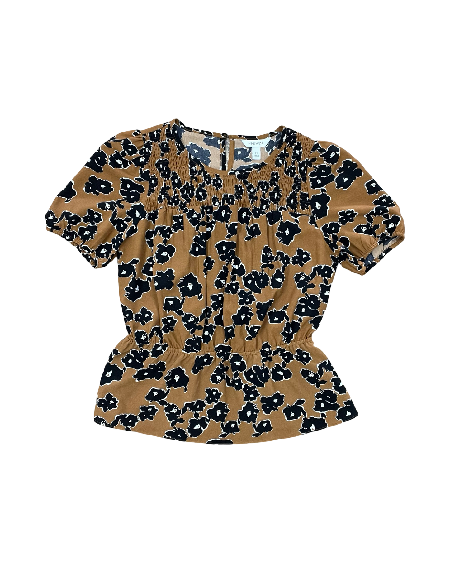 Top Ss By Nine West In Black & Brown, Size:M