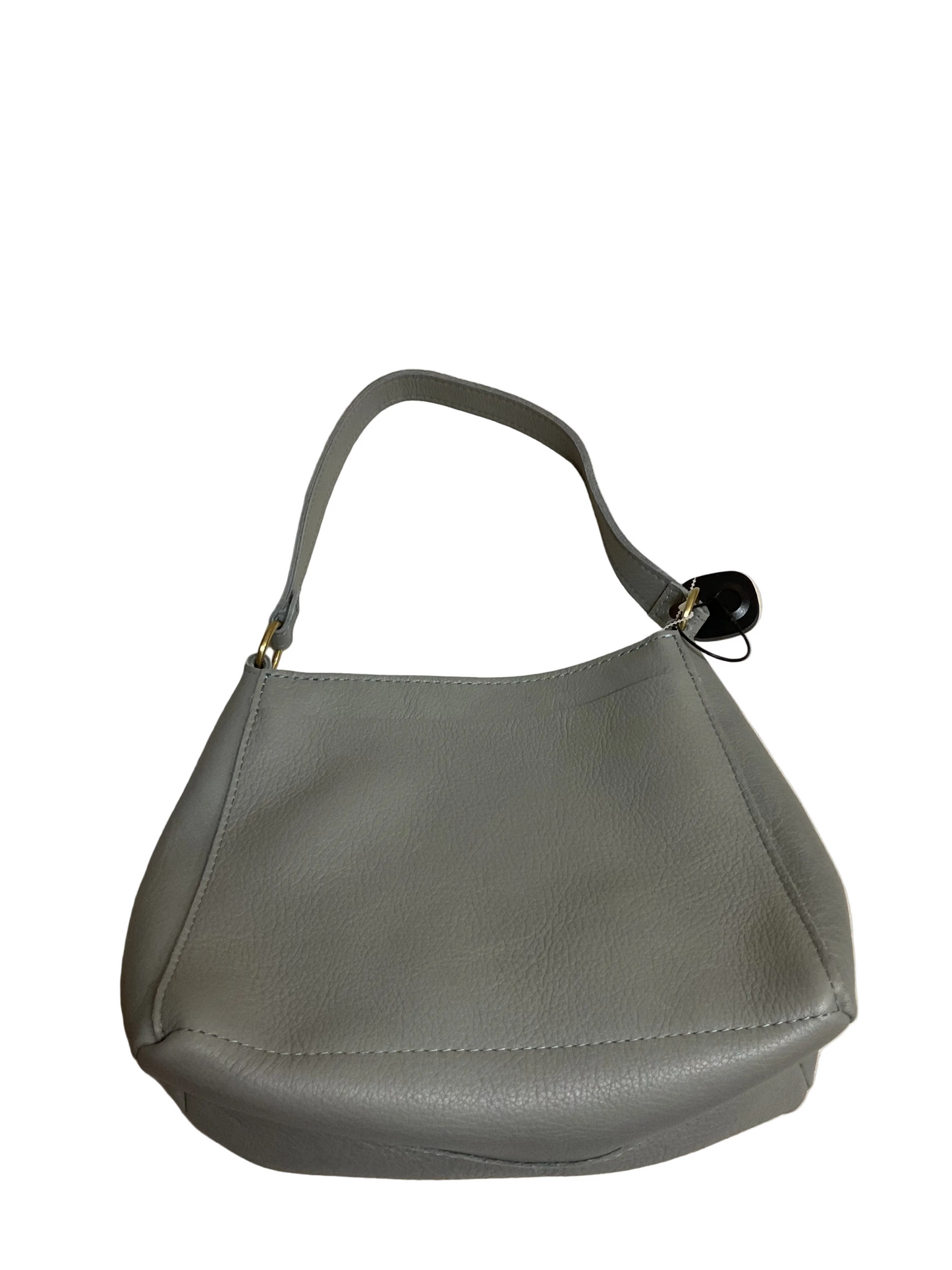 Handbag Leather By Portland Leather In Grey, Size:Medium
