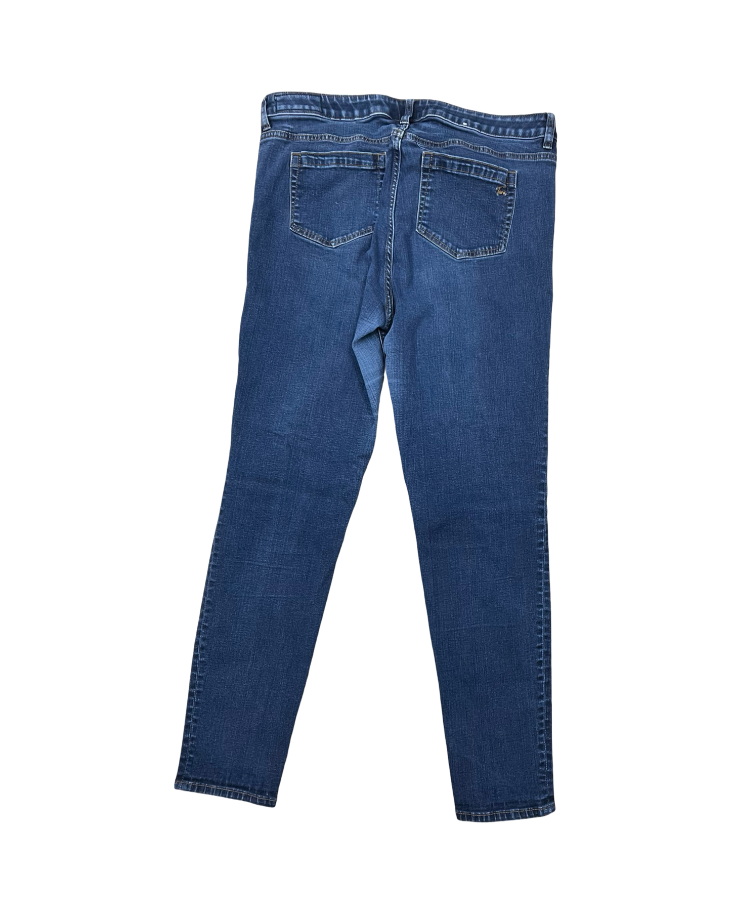 Jeans Straight By Vince Camuto In Blue Denim, Size:14