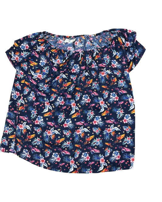 Top Ss By Terra & Sky In Blue, Size:1X