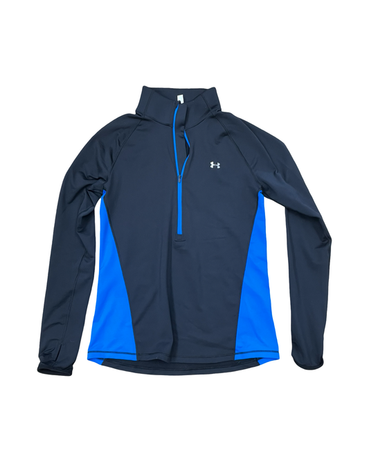 Athletic Top Ls Collar By Under Armour In Black, Size:M