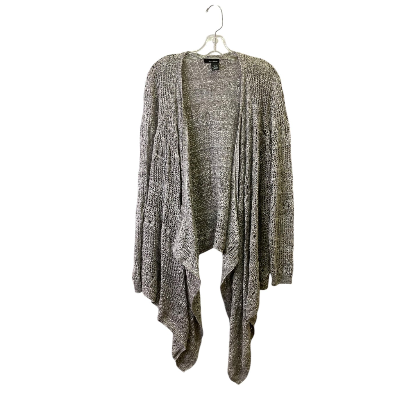 Sweater Cardigan By Dkny In Taupe, Size:Xl