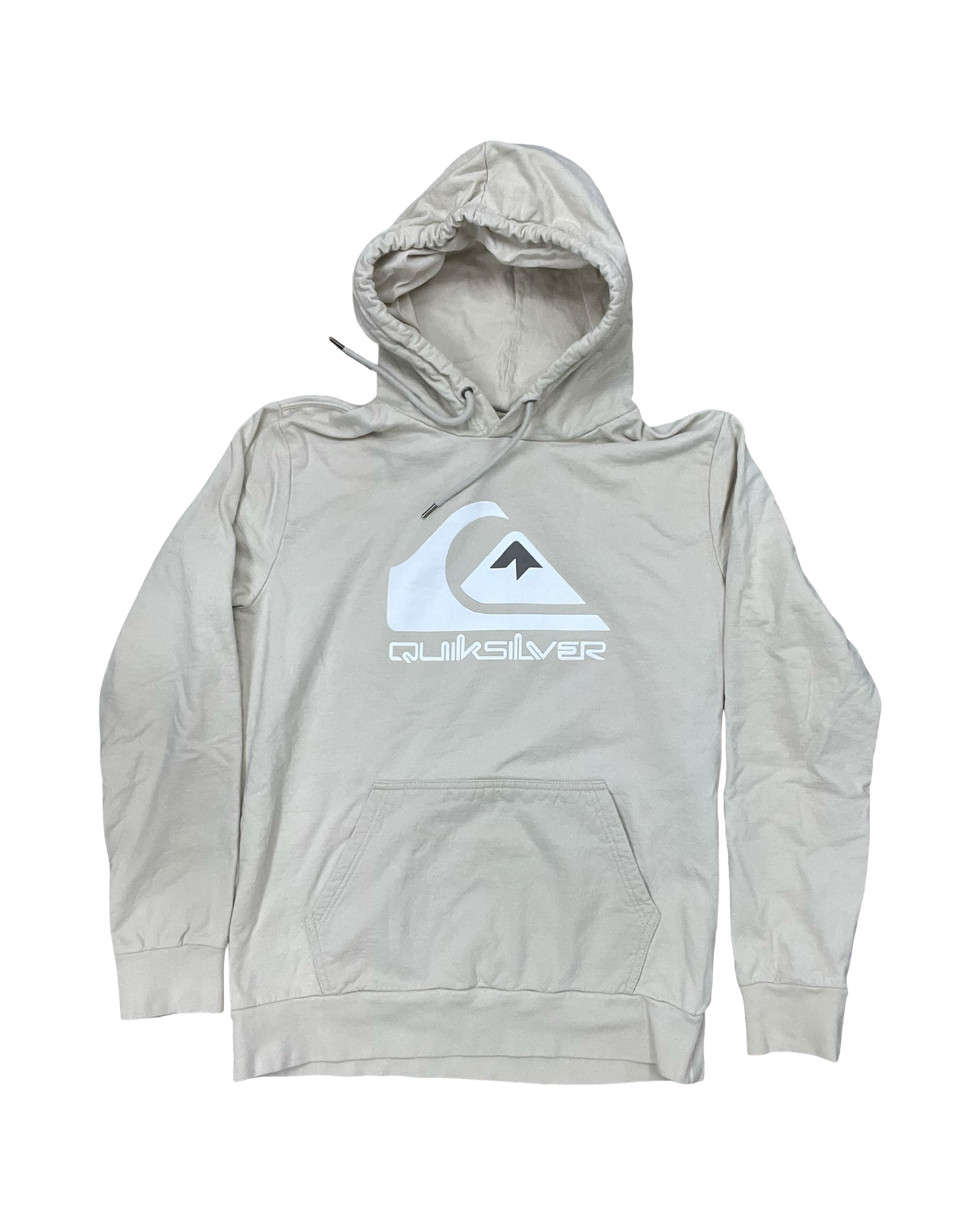 Sweatshirt Hoodie By Quicksilver In Beige, Size:M