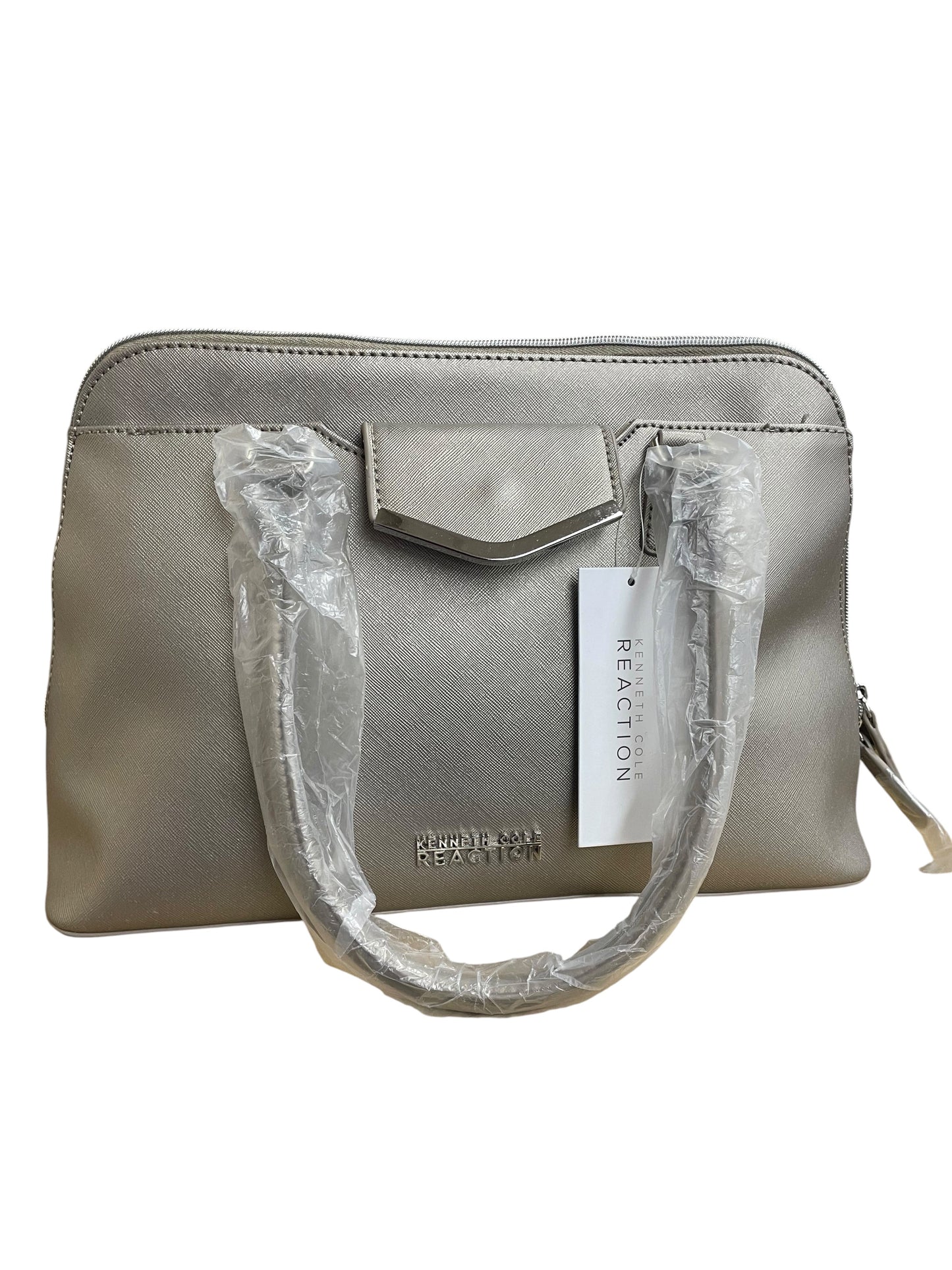 Handbag By Kenneth Cole Reaction In Bronze, Size:Large