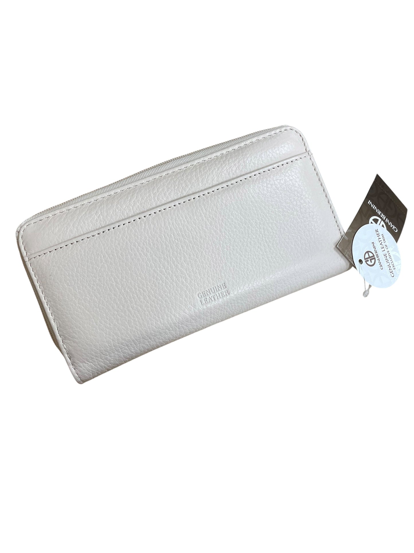 Wallet Leather By Giani Bernini In Cream, Size:Medium
