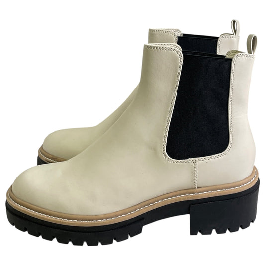 Boots Ankle Flats By Open Edit In White, Size:11