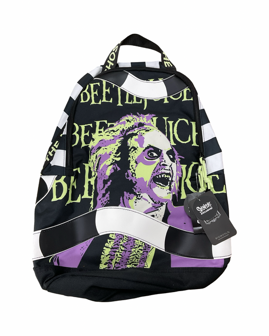 Backpack By Clothes Mentor In Black & White, Size:Large